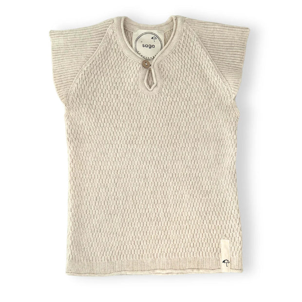 kootud vest 100% orgaanilisest puuvillast