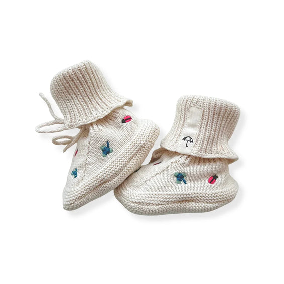 Baby booties - Daisy Bloom